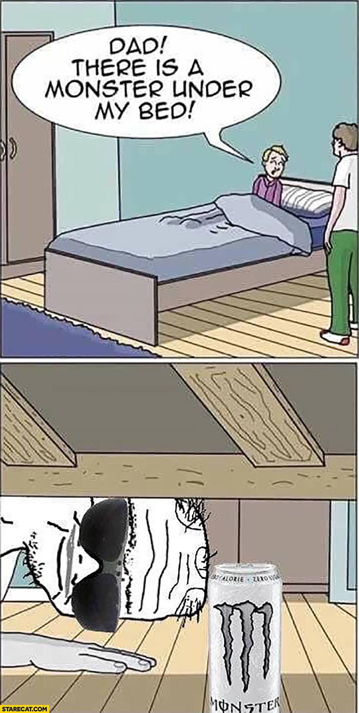 Get stuck under bed