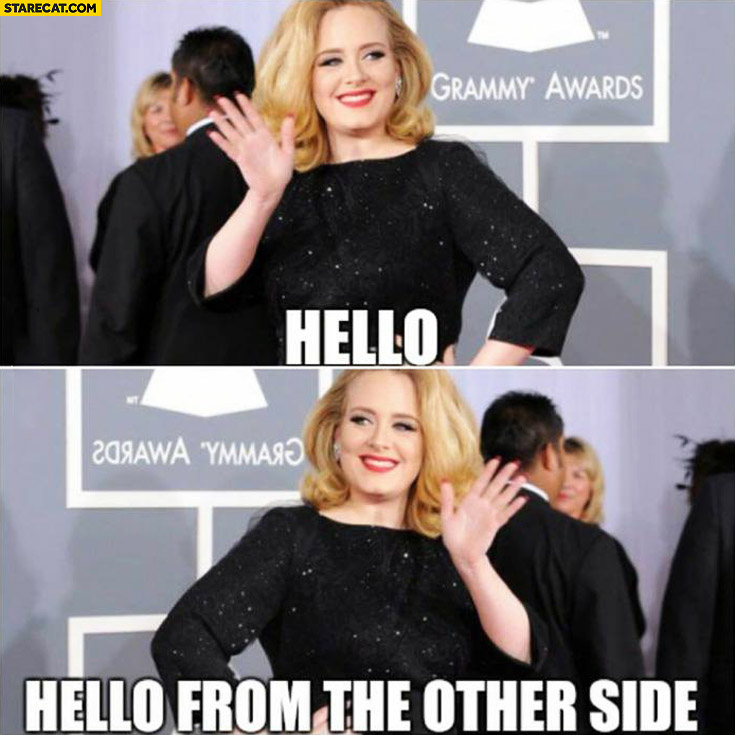 Hello from the other side adele mirror reflection image Adele ...
