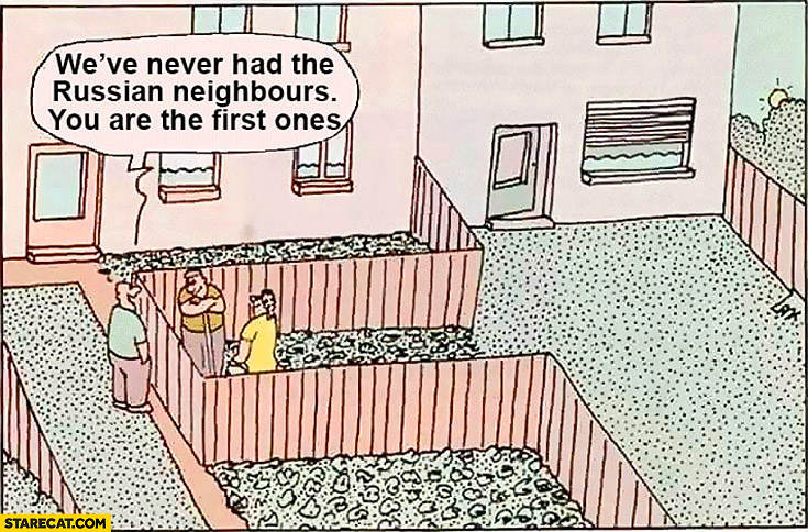 Russian gives neighbours