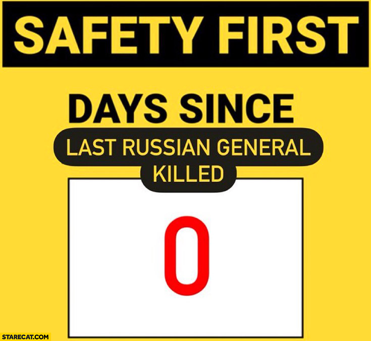 0 days since last Russian general was killed