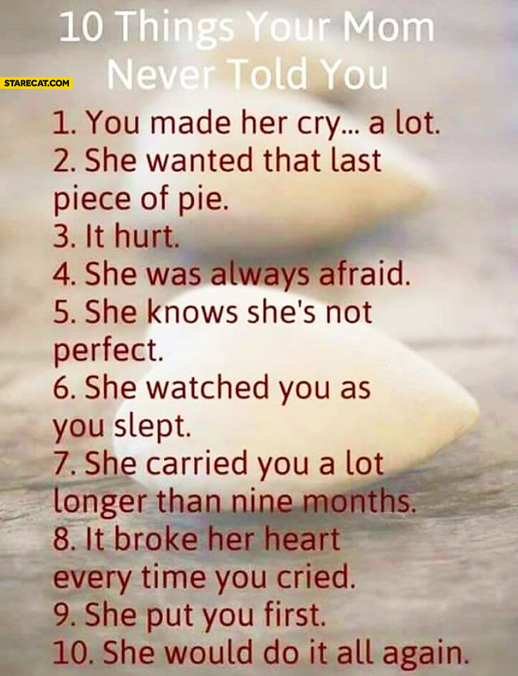 10 things your mom never told you