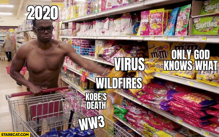 2020 shopping events: WW3, Kobe’s death, wildfires, coronawirus, only God knows what