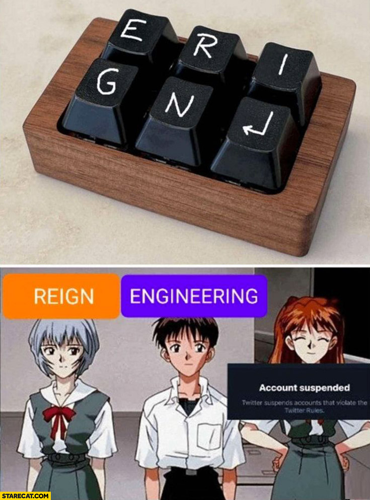 5-letter keyboard: reign, engineering, account suspended the n word