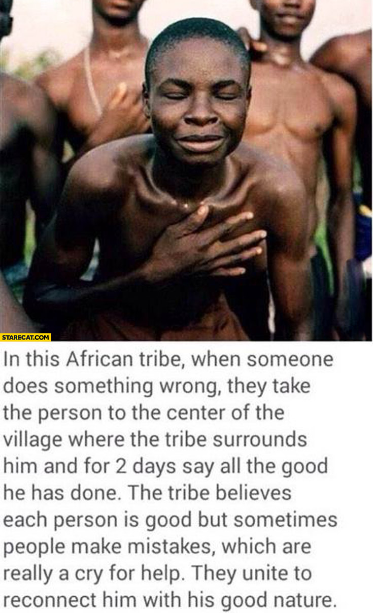 African tribe wrong person