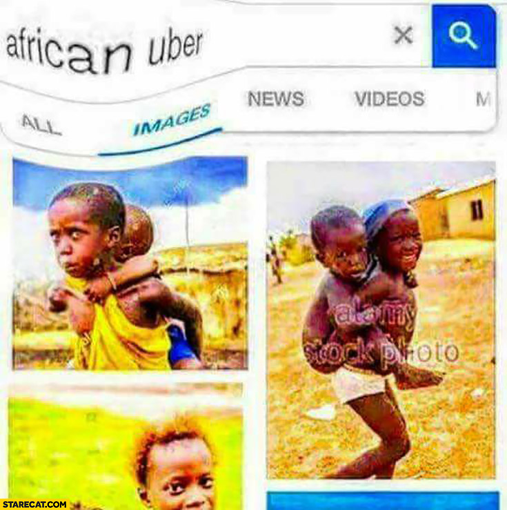 African Uber kids riding each other google images results
