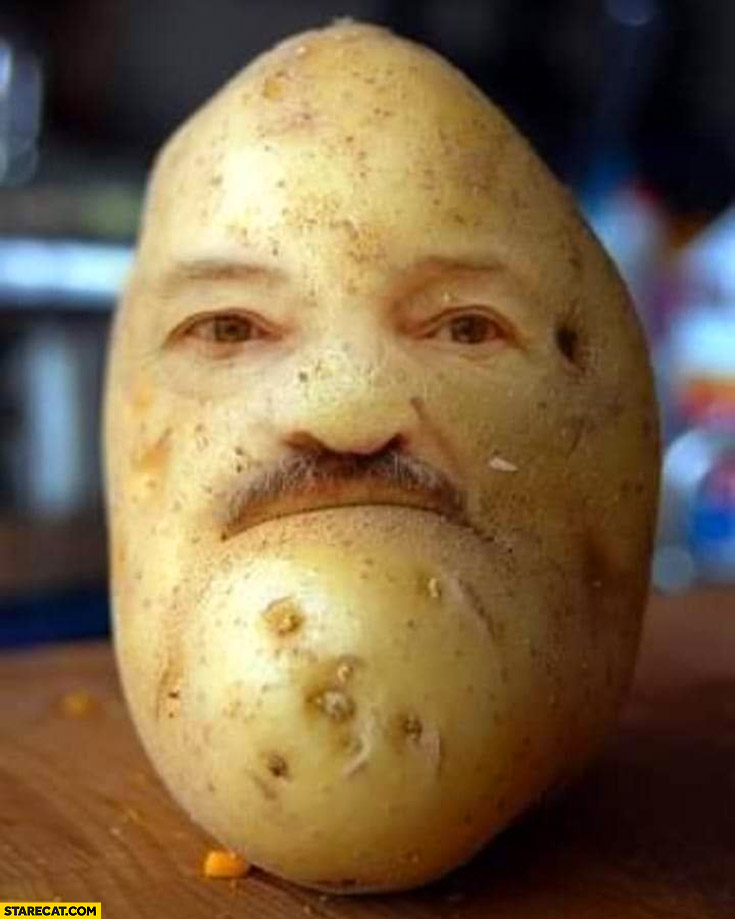 Aleksandr Lukashenko as a potato photoshopped