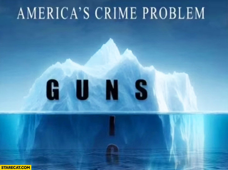 America’s crime problem iceberg guns n word