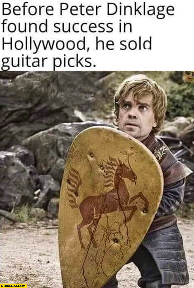 Before Peter Dinklage found success in Hollywood he sold guitar picks