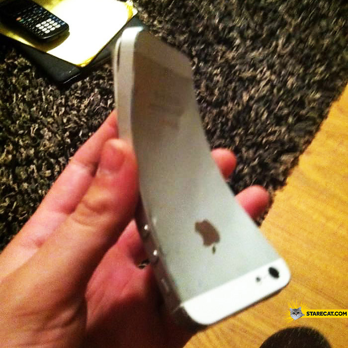 Bent iPhone 5 fail