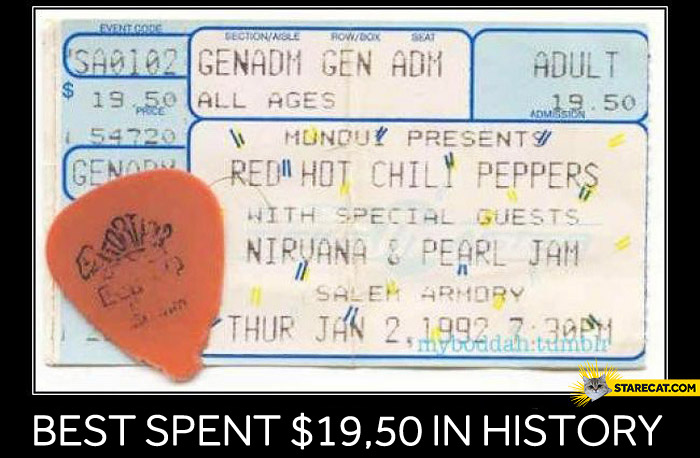 Best spent $19,50 in history RHCP Nirvana Pearl Jam