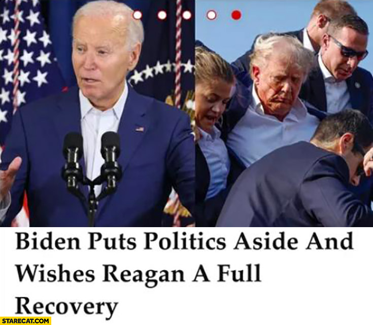 Biden puts politics aside and wishes Reagan a full recovery Trump rally shooting