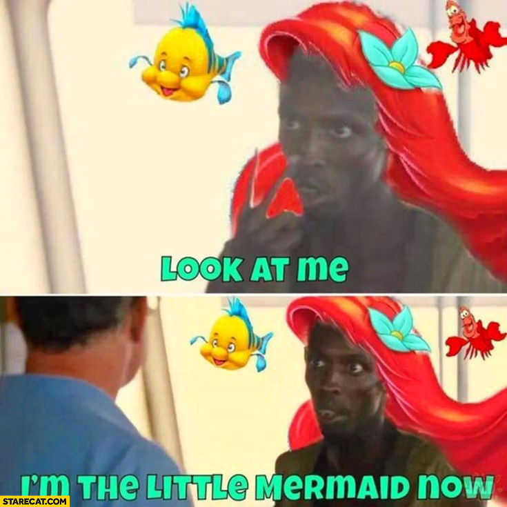 Black man look at me I’m the Little Mermaid now