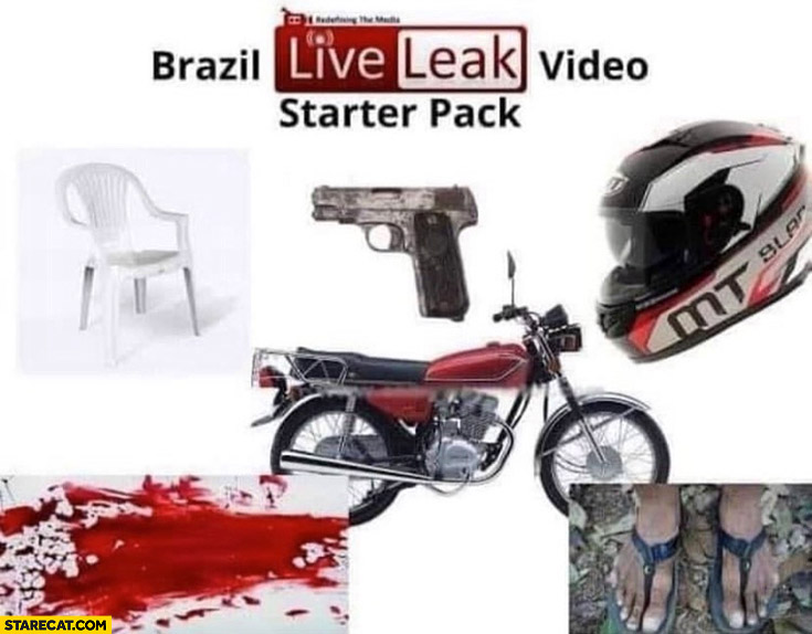 Brazil liveleak video starter pack motocycle murder