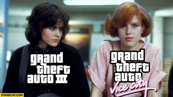 Breakfast Club Grand Theft Auto 3 vs Vice City GTA