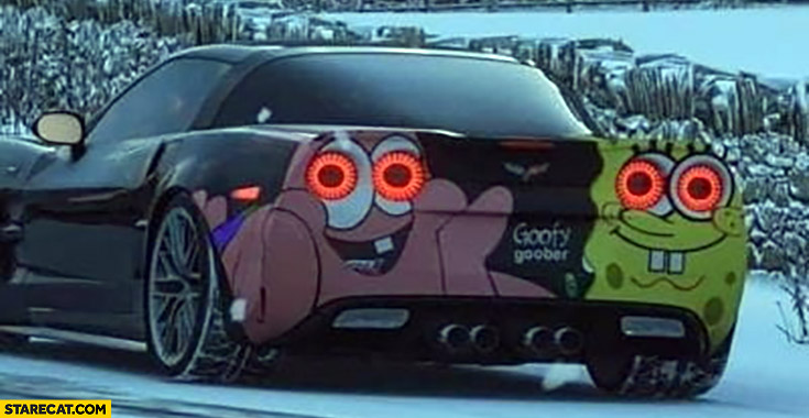 Chevrolet Corvette Spongebob rear lights