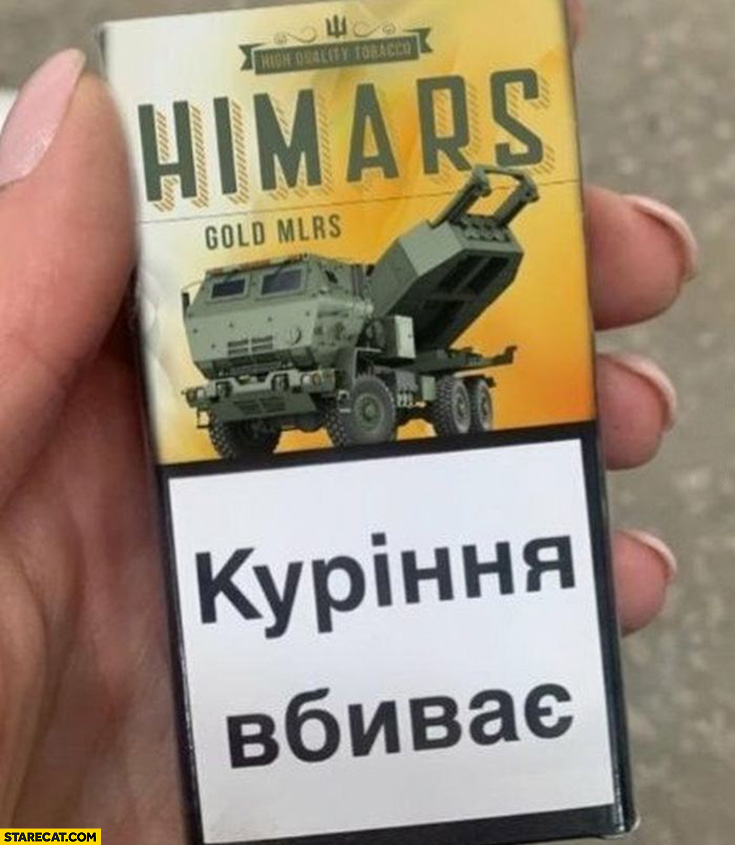 Cigarettes Himars gold mlrs war in Ukraine