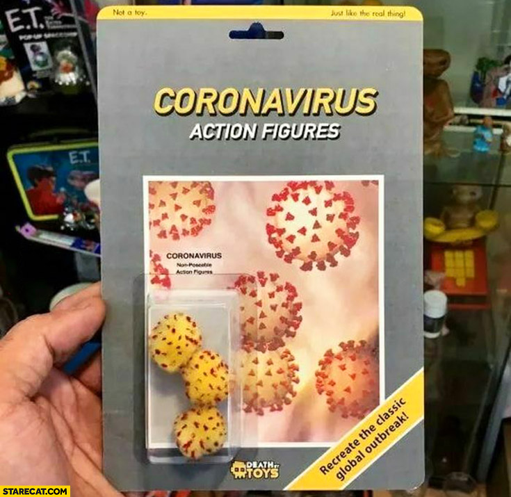 Coronavirus action figures toys recreate the classic global outbreak