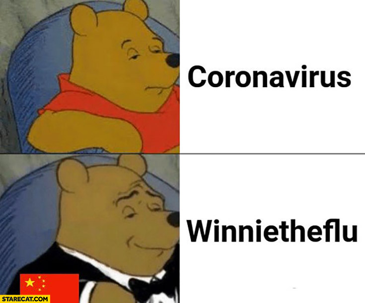 Coronavirus nope Winnietheflu instead Winnie the pooh