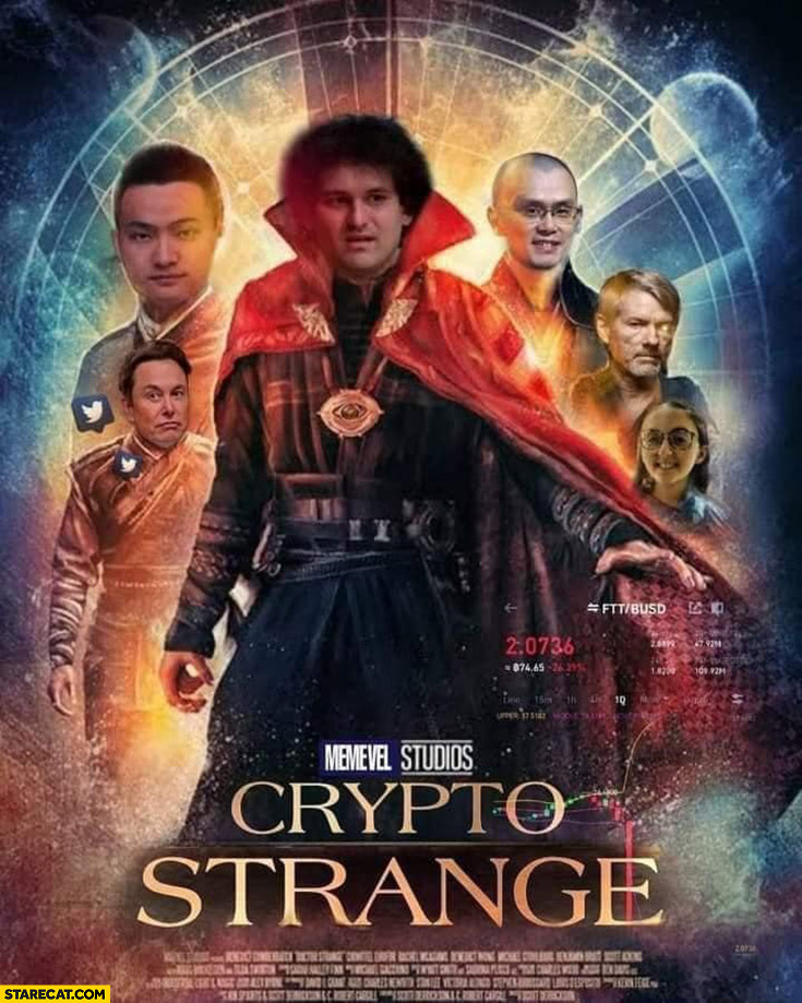 Crypto strange movie poster FTX Sam Bankman-Fried