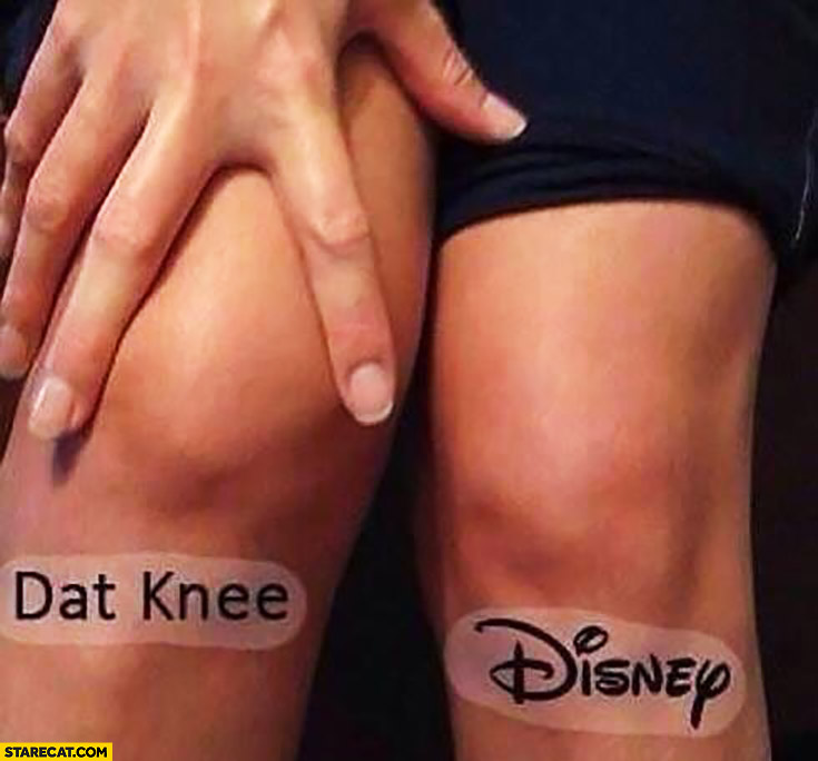 Dat knee, Disney