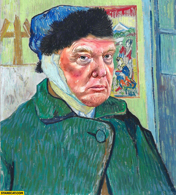 Donald Trump ear like Van Gogh rally shooting