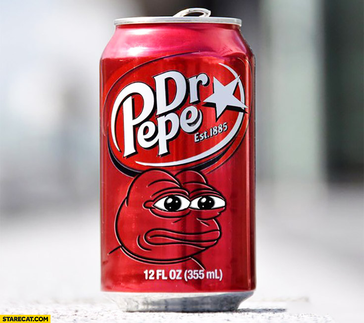 Dr Pepe cola photoshopped Pepe meme