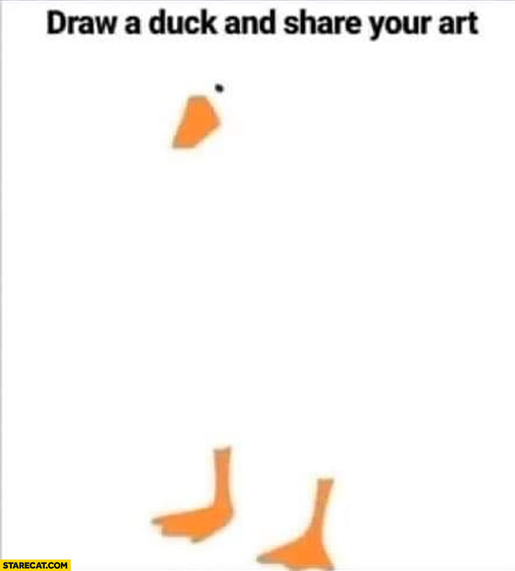 Draw a duck and share your art creative challenge