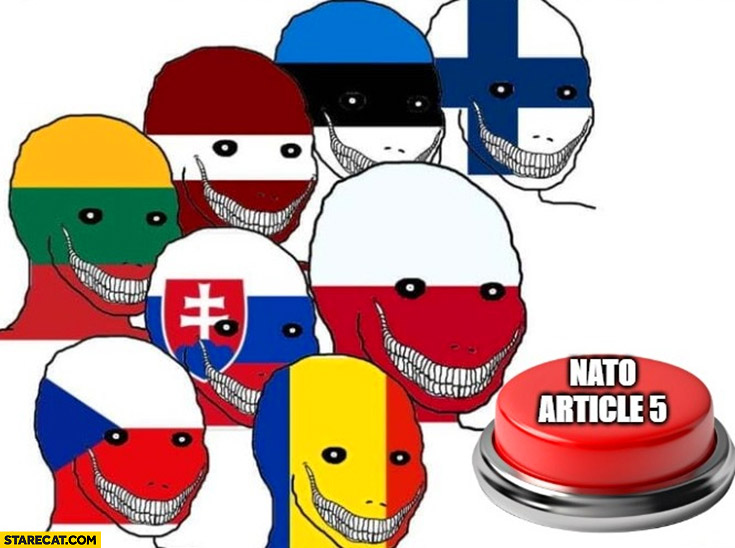 Eastern European countries using NATO article 5 silly smile