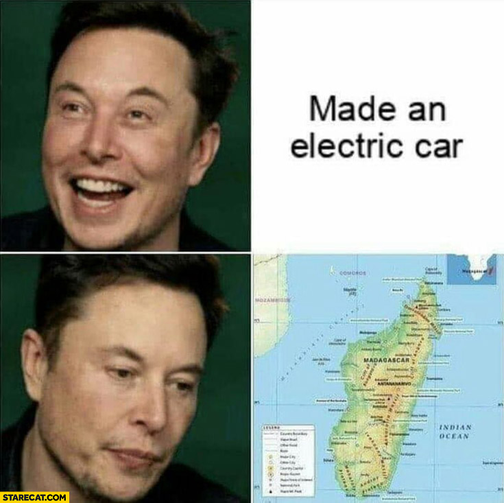 Elon Musk made an electric car vs Madagascar