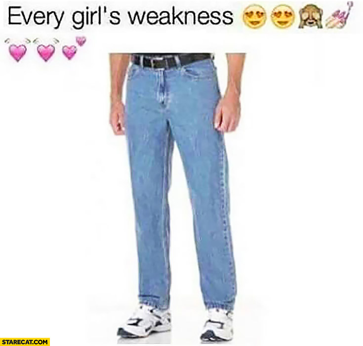 Every girl’s weakness – man wearing blue jeans sport shoes