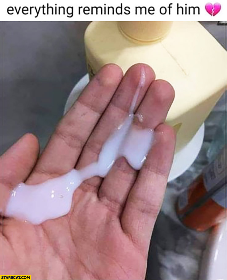 Everything reminds me of him soap on hand