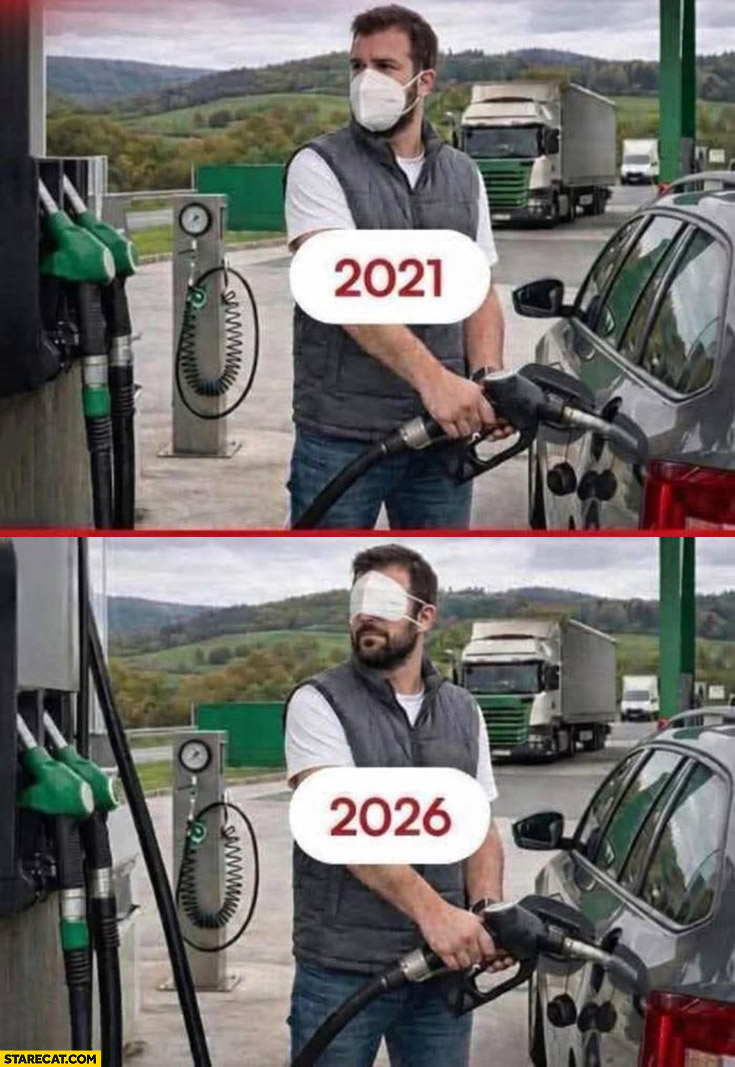 Face mask when refueling 2021 vs 2026 comparison covering eyes