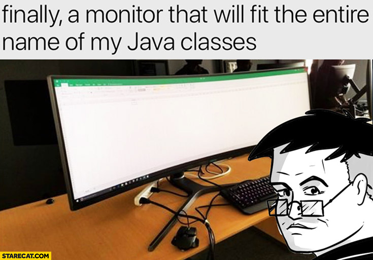Finally monitor that will fit the entire name of my java classes panoramic very long