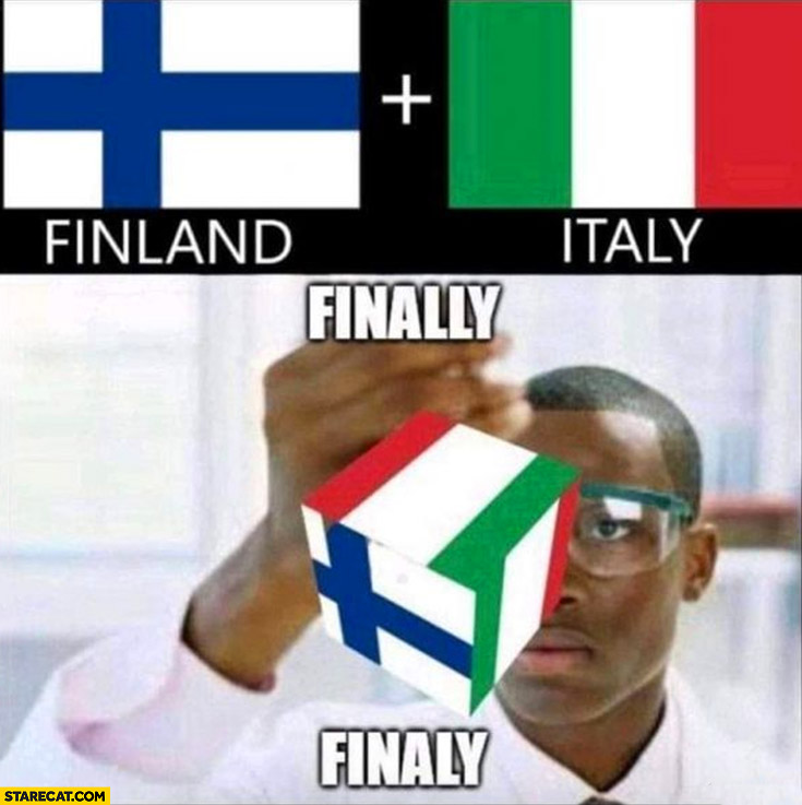 Finland plus Italy finally finaly
