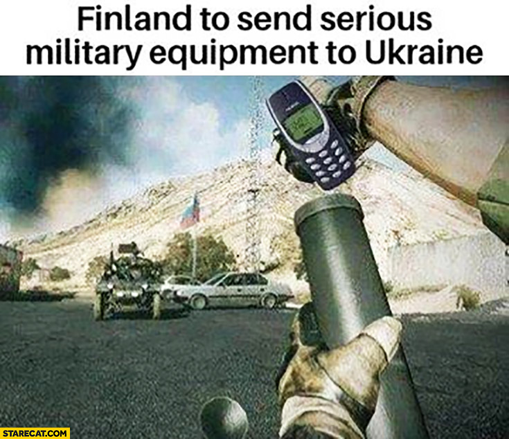 Finland to send serious military equipment to Ukraine Nokia 3310