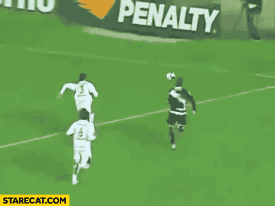 Footballer kicked out of a stadium slided into stairs gif animation fail