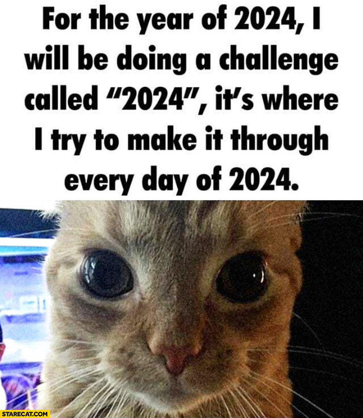 For the year of 2024 I will be doing a challenge called 2024 it’s where I try to make it through every day of 2024