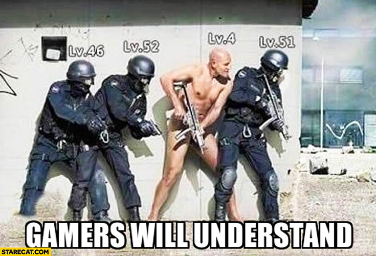 Gamers will understand: low level feels like being naked