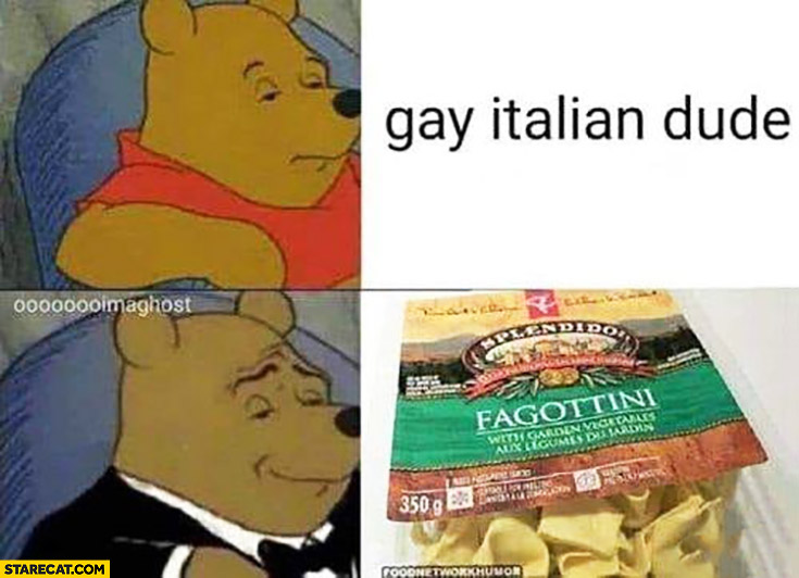 Gay italian dude vs fagottini Winnie the pooh