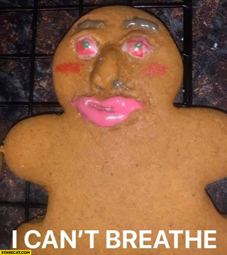 George floyd cookie I can’t breathe