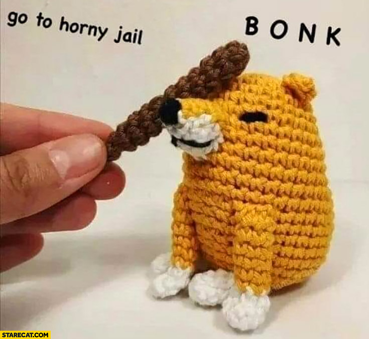 Go to horny hail doge bong plush toy
