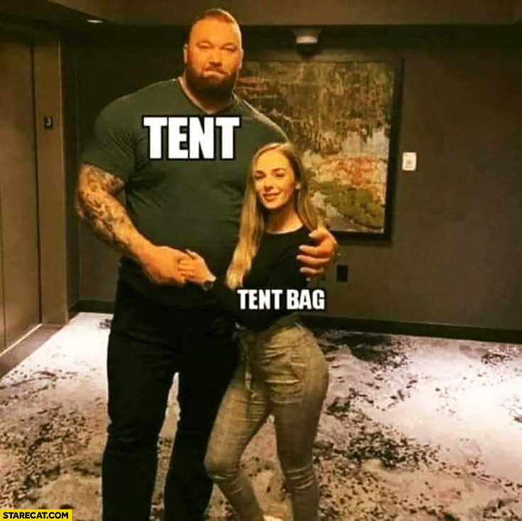 Guy tent small girlfriend tent bag