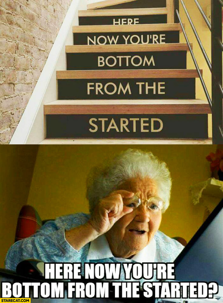 Here now you’re bottom from the started grandma reading stairs words fail