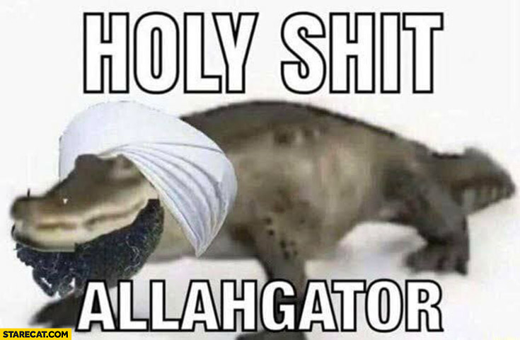 Holy shit allahgator muslim alligator