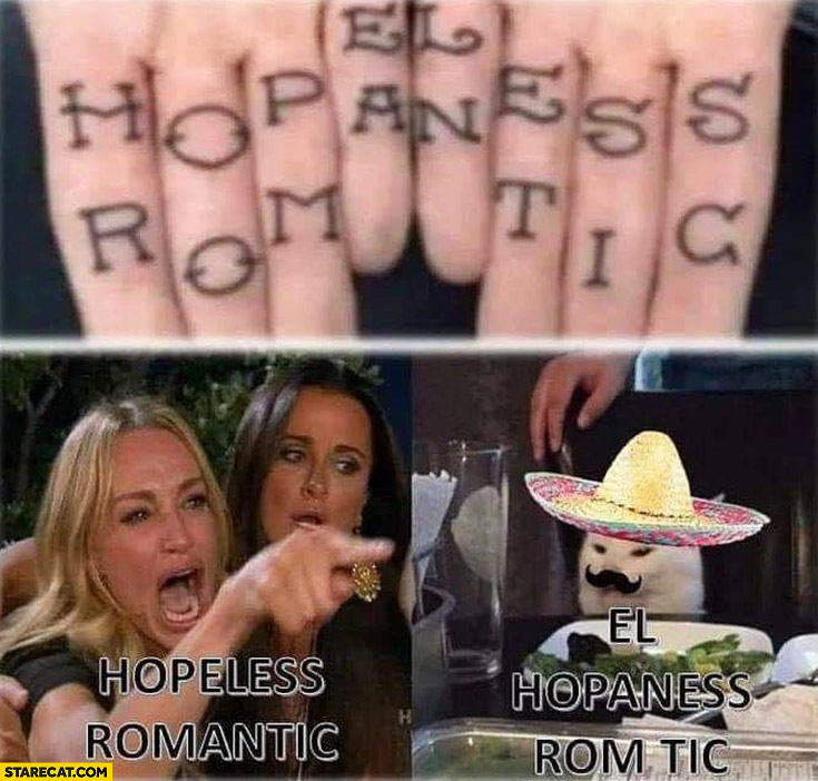 Hopeless romantic el hopaness romtic finger tattoo