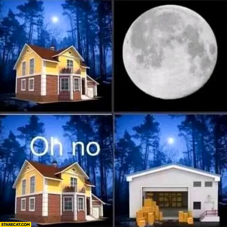 House moon oh no werewolf warehouse literally