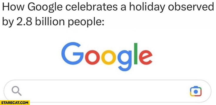 How Google celebrates a holiday observed by 28 billion people easter no doodle