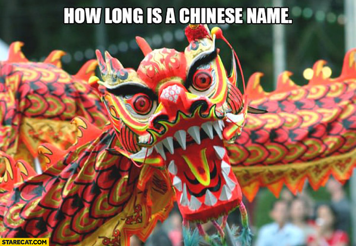 How Long Is A Chinese Name StareCat