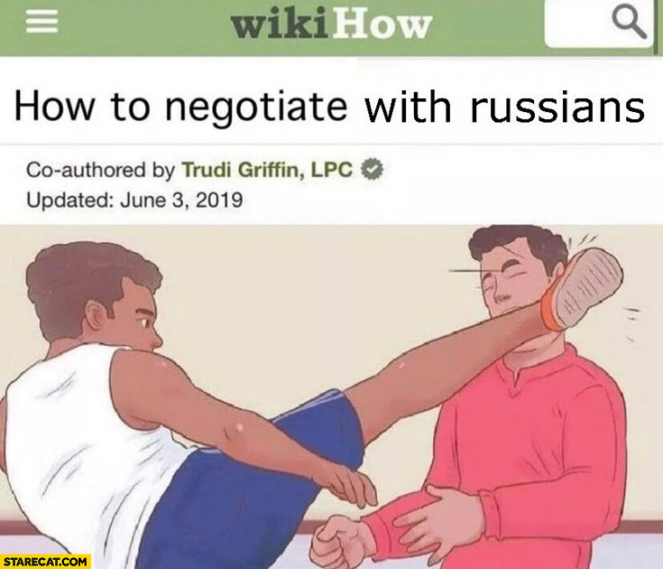 How to negotiate with russians wikihow tutorial high kick