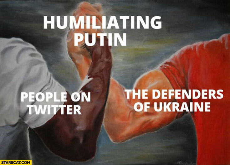 Humiliating Putin people on twitter the defenders of Ukraine join forces